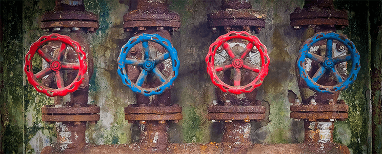 Old water pipes